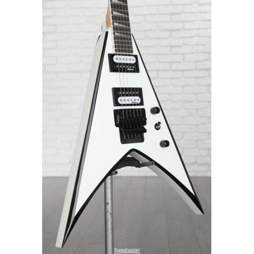  Jackson JS Series King V JS32 - White with Black Bevels