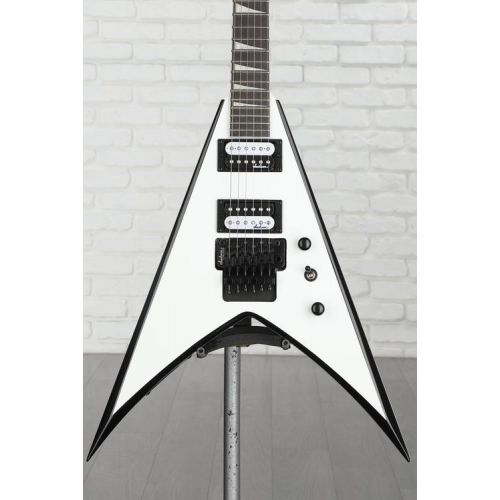  Jackson JS Series King V JS32 - White with Black Bevels