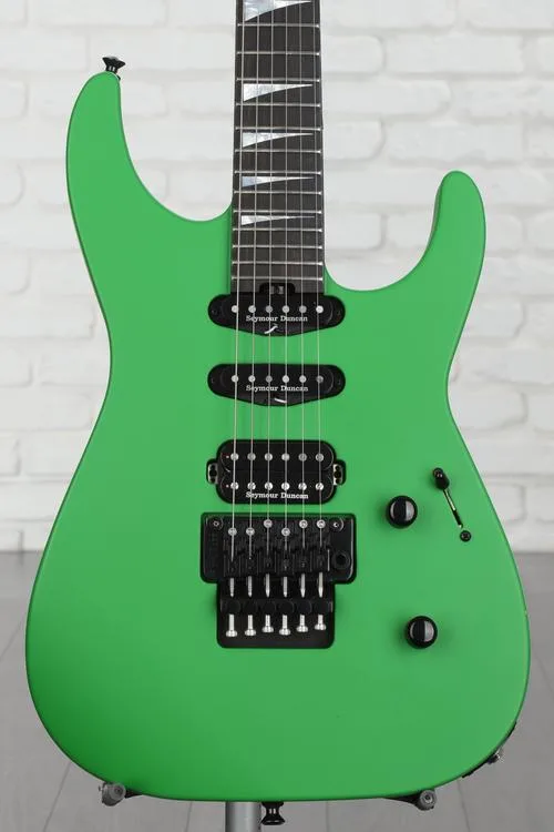 Jackson American Series Soloist SL3 Electric Guitar - Satin Slime Green Demo