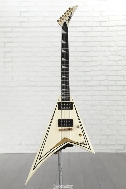  Jackson Pro Series Rhoads RRT3 - Ivory with Black Pinstripes