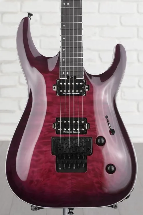 Jackson Pro Plus Series Dinky DKAQ Electric Guitar - Transparent Purple Burst Demo