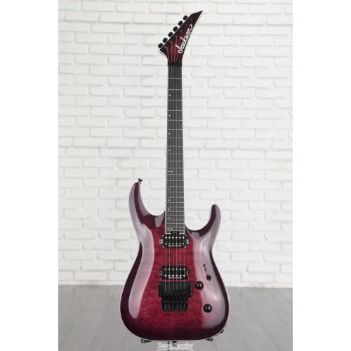  Jackson Pro Plus Series Dinky DKAQ Electric Guitar - Transparent Purple Burst Demo