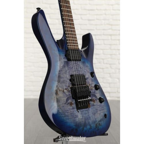  Jackson Pro Series Chris Broderick Signature FR6 Soloist Electric Guitar - Transparent Blue