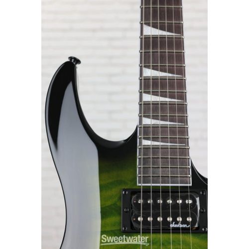  Jackson JS Series Dinky Arch Top JS32Q DKA HT Electric Guitar - Transparent Green Burst