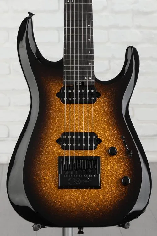 Jackson Pro Plus Series DK Modern EverTune 7 Electric Guitar - Gold Sparkle Demo