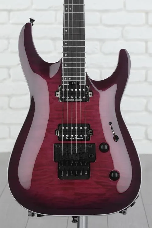 Jackson Pro Plus Series Dinky DKAQ Electric Guitar - Transparent Purple Burst