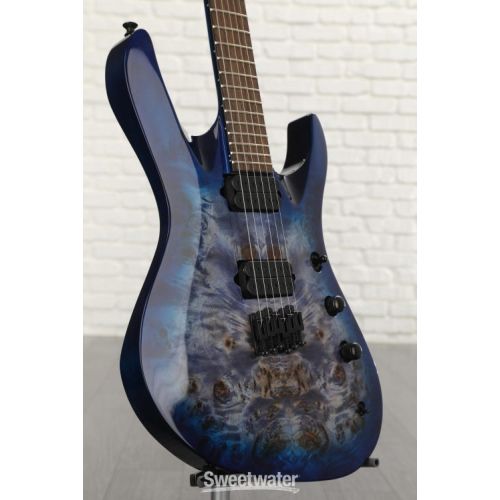  Jackson Pro Series Chris Broderick Signature HT6 Soloist Electric Guitar - Transparent Blue