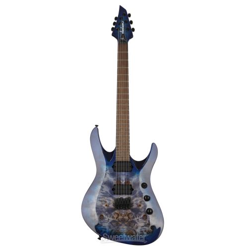  Jackson Pro Series Chris Broderick Signature HT6 Soloist Electric Guitar - Transparent Blue