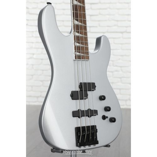  Jackson X Series Signature David Ellefson 30th Anniversary Concert Bass CBX IV - Quicksilver with Laurel Fingerboard