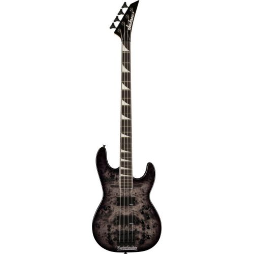  Jackson JS Series Concert Bass CB JS3P Bass Guitar Essentials Bundle - Transparent Black