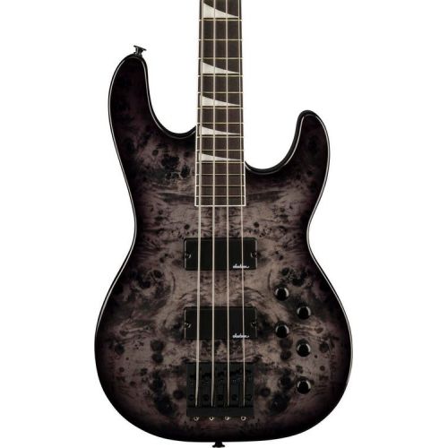  Jackson JS Series Concert Bass CB JS3P Bass Guitar Essentials Bundle - Transparent Black