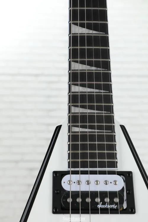  Jackson JS Series King V JS32 - White with Black Bevels Demo