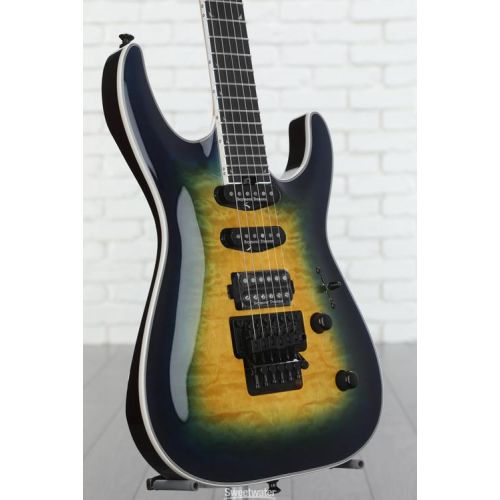  Jackson Pro Plus Series Soloist SLA3Q Electric Guitar - Amber Blue Burst