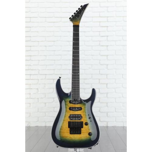  Jackson Pro Plus Series Soloist SLA3Q Electric Guitar - Amber Blue Burst