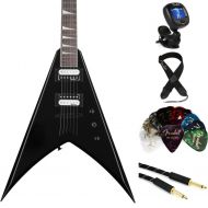 Jackson King V JS32T Essentials Bundle - Gloss Black