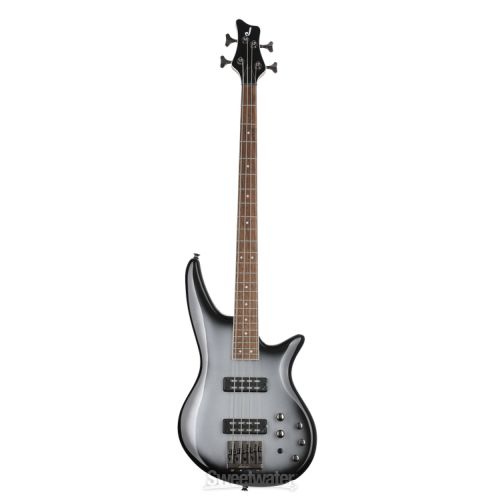  Jackson Spectra JS3 Bass Guitar Essentials Bundle - Silverburst