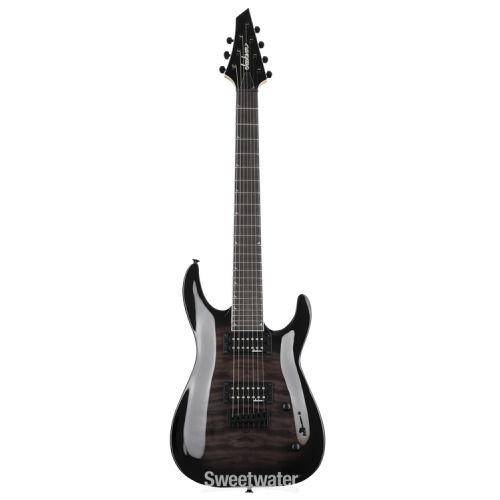  Jackson JS Series Dinky Arch Top JS22Q-7 DKA HT Electric Guitar Essentials Bundle - Transparent Black Burst