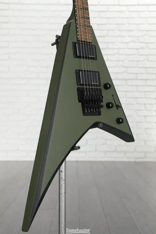  Jackson X Series Rhoads RRX24 - Matte Army Drab with Black Bevels