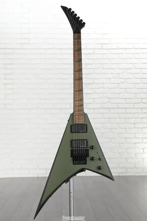  Jackson X Series Rhoads RRX24 - Matte Army Drab with Black Bevels