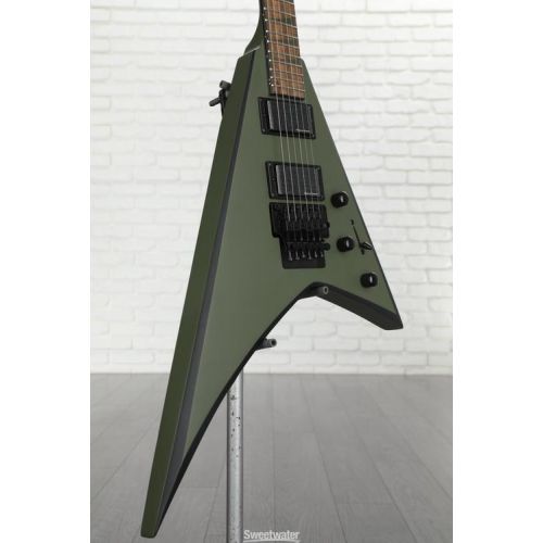  Jackson X Series Rhoads RRX24 - Matte Army Drab with Black Bevels