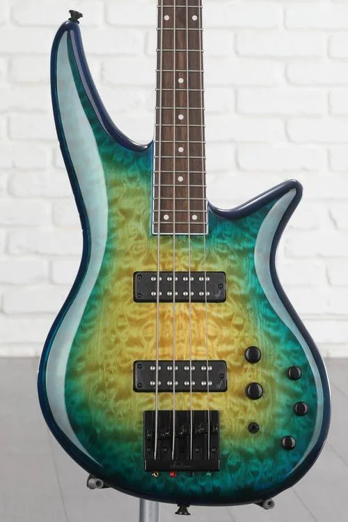 Jackson X Series Spectra Bass SBXQ IV - Amber Blue Burst Demo