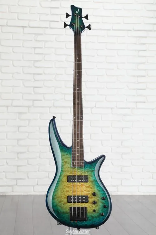  Jackson X Series Spectra Bass SBXQ IV - Amber Blue Burst Demo