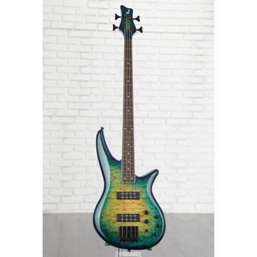  Jackson X Series Spectra Bass SBXQ IV - Amber Blue Burst Demo