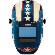 Jackson Safety Insight Variable Auto Darkening Welding Helmet (46101), HLX, 370 Comfortable Headgear, Ultra-Light Shell, Stars & Scars, 1 Helmet