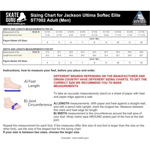  [아마존베스트]Jackson Ultima Softec Elite ST7002 Black Mens Ice Skates with Mark II Blades