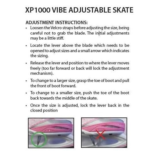  Jackson Ultima Softec Vibe Womens/Girls Adjustable Skate