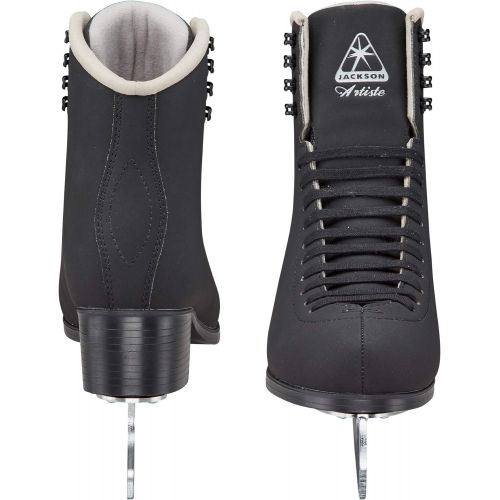  Jackson Ultima Artiste Figure Ice Skates for Men and Boys in Black Color - Improved, JUST LAUNCHED 2019 Bundle with Skate Guards