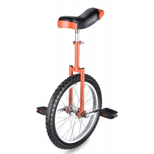  Jacoble Bright Orange 18 Inch in 18 Mountain Bike Wheel Frame Unicycle Cycling Bike with Comfortable Release