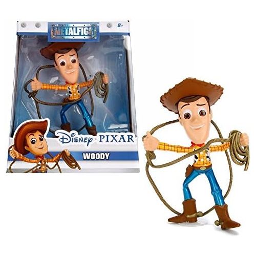 자다 Jada Toys Metals 98346 Disney Pixar Toy Story Woody with Lasso Die Cast Collectible Toy Figure, 4, Yellow