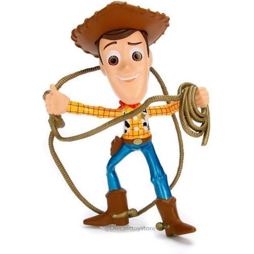 자다 Jada Toys Metals 98346 Disney Pixar Toy Story Woody with Lasso Die Cast Collectible Toy Figure, 4, Yellow