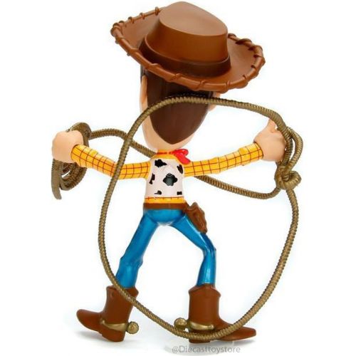 자다 Jada Toys Metals 98346 Disney Pixar Toy Story Woody with Lasso Die Cast Collectible Toy Figure, 4, Yellow