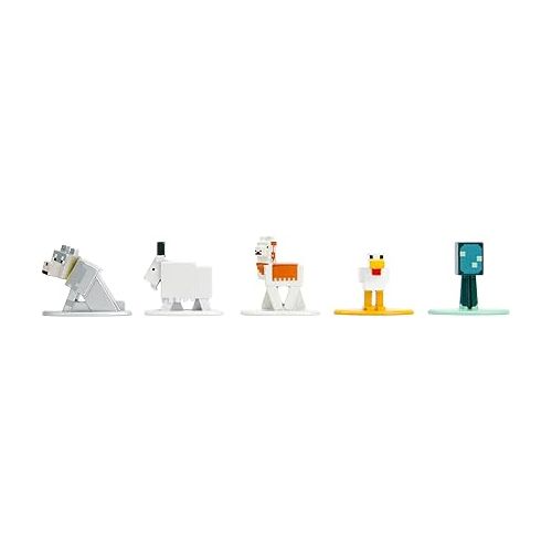 자다 Minecraft Caves & Cliffs 18-Pack W10 1.65” Die-Cast Collectible Figures, Toys for Kids and Adults