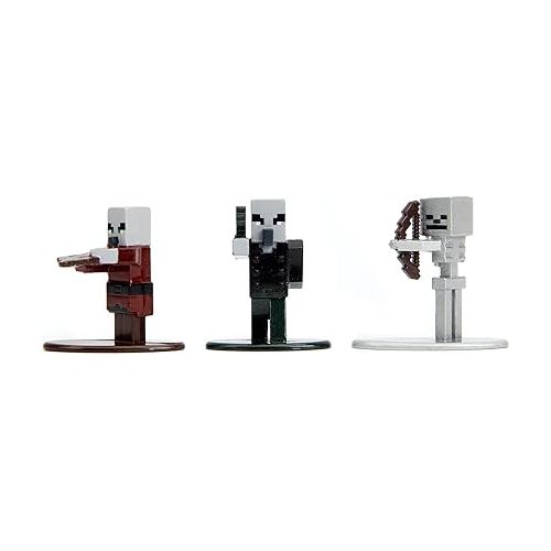 자다 Minecraft Caves & Cliffs 18-Pack W10 1.65” Die-Cast Collectible Figures, Toys for Kids and Adults