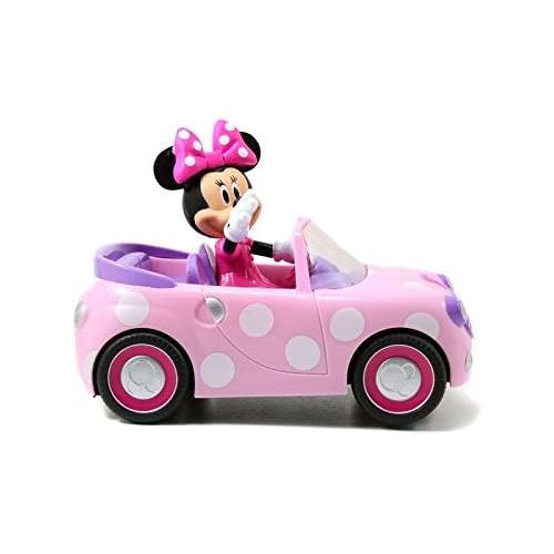 자다 [아마존 핫딜]  [아마존핫딜]Jada Toys Disney Junior Minnie Mouse Roadster RC Car with Polka Dots, 27 MHz