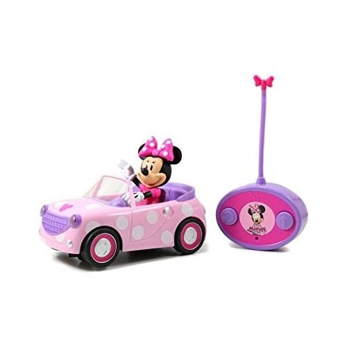 자다 [아마존 핫딜]  [아마존핫딜]Jada Toys Disney Junior Minnie Mouse Roadster RC Car with Polka Dots, 27 MHz