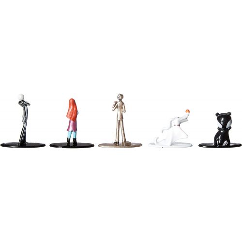 자다 Jada Toys Nano Metalfigs 30042 Disney Tim Burtons The Nightmare Before Christmas Metals Die Cast Collectible Toy Figures 5 Pack, 1.65, Multicolor