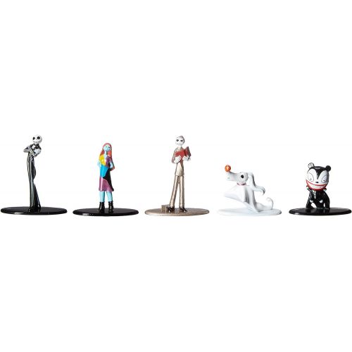 자다 Jada Toys Nano Metalfigs 30042 Disney Tim Burtons The Nightmare Before Christmas Metals Die Cast Collectible Toy Figures 5 Pack, 1.65, Multicolor