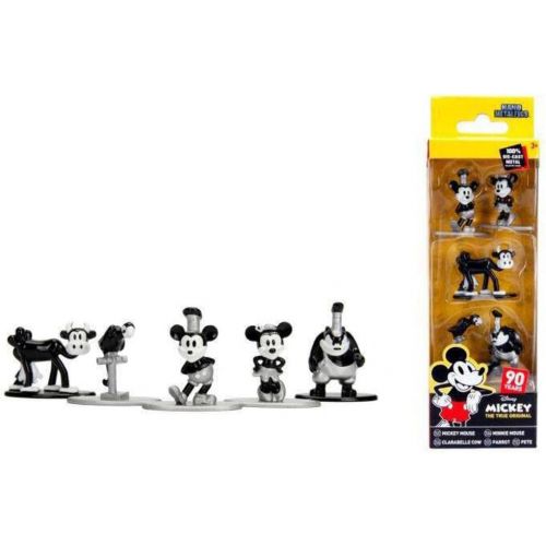 자다 Jada Toys Jada Disney Mickey, Minnie, Pete, Parrot and Clarabelle Pack 5 Figures 90th Anniversary Mikey, Multicoloured (0801310300138)