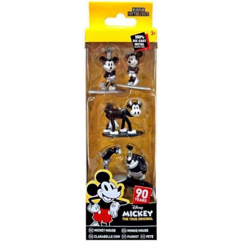 자다 Jada Toys Jada Disney Mickey, Minnie, Pete, Parrot and Clarabelle Pack 5 Figures 90th Anniversary Mikey, Multicoloured (0801310300138)