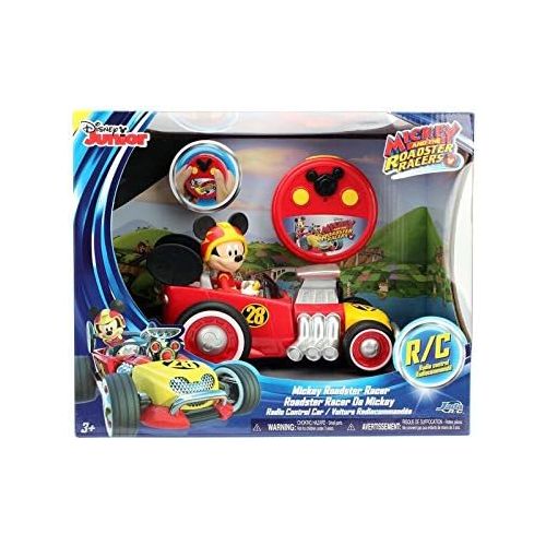 자다 Jada Toys Disney Mickey Roadster Racer RC Vehicle Red, Standard