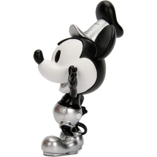 자다 Jada Toys Metalfigs 30025 Disney The True Original Mickey Steamboat Willie Diecast Figure, 4, Silver