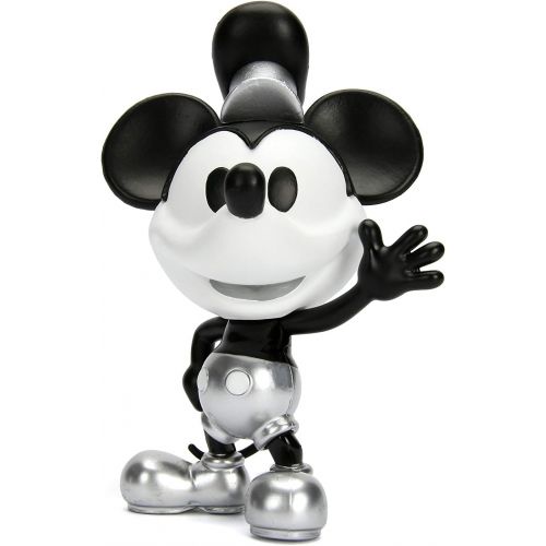 자다 Jada Toys Metalfigs 30025 Disney The True Original Mickey Steamboat Willie Diecast Figure, 4, Silver