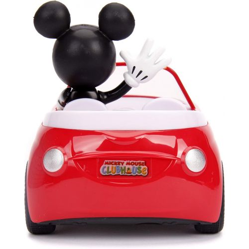 자다 Jada Toys Disney Junior Mickey Mouse Clubhouse Roadster RC Car Red, 7