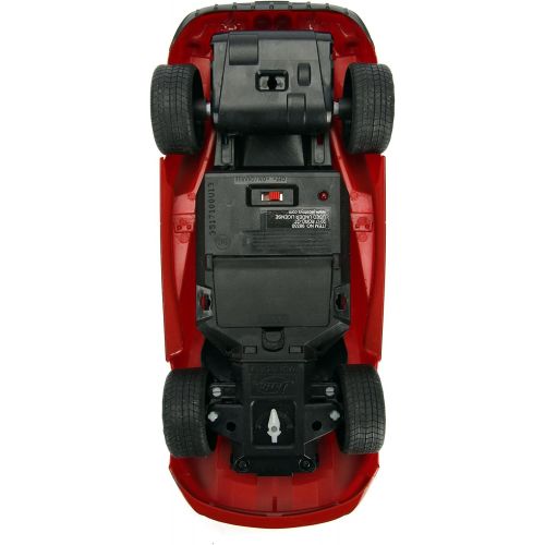 자다 Jada Toys Hyperchargers 1:16 Big Time Muscle R/C 17 Ford GT Vehicle Ready to Run USB Charging Radio Control Car red, red w/ White Stripes (98330)