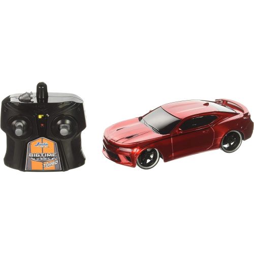 자다 Jada Toys Bigtime Muscle 7.5 2016 Chevy Camaro SS Remote Control Car RC 2.4GHz Red, Toys for Kids and Adults, Candy Red (97779)