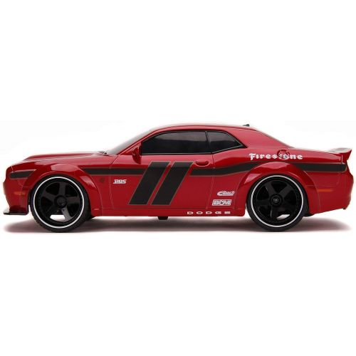 자다 Jada Toys Hyperchargers 1:16 2020 Ford Mustang Shelby GT500 & 2019 Dodge Challenger SRT Remote Control Car, Toys for Kids and Adults